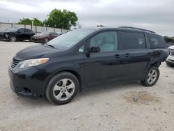 Toyota Sienna LE salvage cars for sale: 2012 Toyota Sienna LE