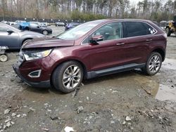 Salvage cars for sale at Waldorf, MD auction: 2017 Ford Edge Titanium