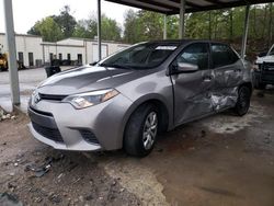 Salvage cars for sale at Hueytown, AL auction: 2016 Toyota Corolla L