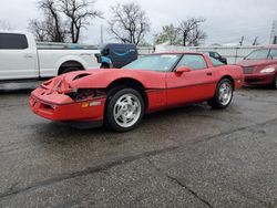 Vehiculos salvage en venta de Copart West Mifflin, PA: 1990 Chevrolet Corvette