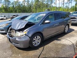 Salvage cars for sale at Harleyville, SC auction: 2016 Honda Odyssey SE
