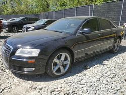 Salvage cars for sale from Copart Waldorf, MD: 2008 Audi A8 4.2 Quattro