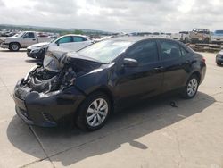 Salvage cars for sale at Grand Prairie, TX auction: 2016 Toyota Corolla L