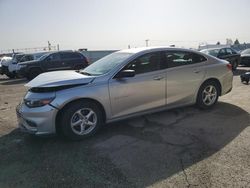 Salvage cars for sale at Dyer, IN auction: 2017 Chevrolet Malibu LS