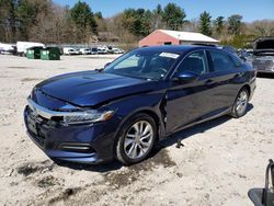 Salvage cars for sale from Copart Mendon, MA: 2018 Honda Accord LX