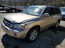 Toyota Highlander salvage cars for sale: 2007 Toyota Highlander Hybrid