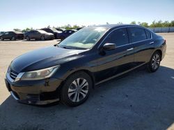 Salvage cars for sale at Fresno, CA auction: 2015 Honda Accord LX