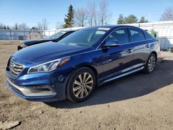 Salvage cars for sale from Copart Bowmanville, ON: 2016 Hyundai Sonata Sport