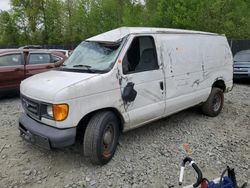 Salvage trucks for sale at Waldorf, MD auction: 2006 Ford Econoline E150 Van