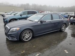 Salvage cars for sale at Exeter, RI auction: 2015 Mercedes-Benz S 550 4matic