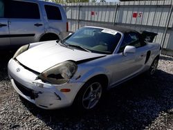 Toyota MR2 Spyder salvage cars for sale: 2000 Toyota MR2 Spyder