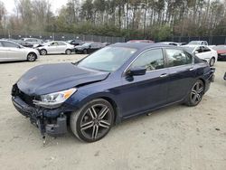 Salvage cars for sale from Copart Waldorf, MD: 2016 Honda Accord Sport