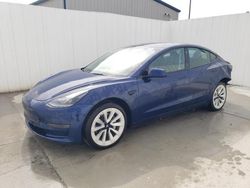 Salvage cars for sale at Ellenwood, GA auction: 2022 Tesla Model 3