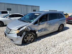 Salvage cars for sale from Copart New Braunfels, TX: 2013 Honda Odyssey EXL