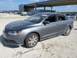 Salvage cars for sale at West Palm Beach, FL auction: 2017 Volkswagen Jetta S