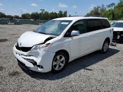 Salvage cars for sale at Riverview, FL auction: 2016 Toyota Sienna LE