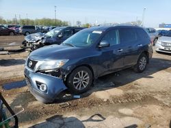 Salvage cars for sale at Woodhaven, MI auction: 2016 Nissan Pathfinder S