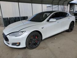 Salvage cars for sale from Copart Fresno, CA: 2015 Tesla Model S