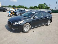 Salvage cars for sale at Wilmer, TX auction: 2017 Hyundai Sonata Hybrid