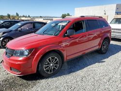 Salvage cars for sale from Copart Mentone, CA: 2017 Dodge Journey SE