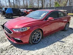Salvage cars for sale from Copart Waldorf, MD: 2017 Ford Fusion Sport