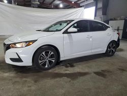 Salvage cars for sale at North Billerica, MA auction: 2021 Nissan Sentra SV