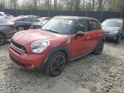 Salvage cars for sale from Copart Waldorf, MD: 2015 Mini Cooper S Countryman