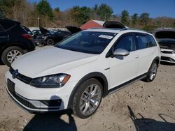 Salvage cars for sale at Mendon, MA auction: 2017 Volkswagen Golf Alltrack S