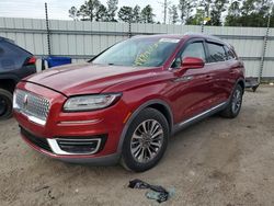 Salvage cars for sale from Copart Harleyville, SC: 2019 Lincoln Nautilus Select