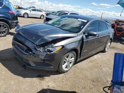 Salvage cars for sale at Tucson, AZ auction: 2018 Ford Fusion SE Hybrid