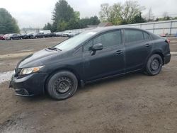 Salvage cars for sale from Copart Finksburg, MD: 2013 Honda Civic LX