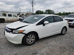 Salvage cars for sale at Montgomery, AL auction: 2012 Honda Civic LX