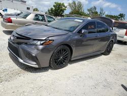Salvage cars for sale from Copart Opa Locka, FL: 2021 Toyota Camry XSE