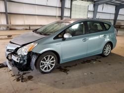 Salvage cars for sale at Graham, WA auction: 2014 Toyota Prius V