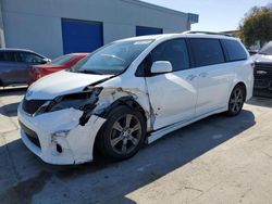Salvage cars for sale at Vallejo, CA auction: 2016 Toyota Sienna SE