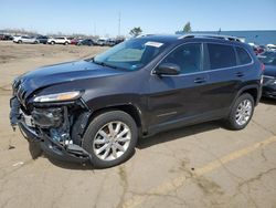 Salvage cars for sale from Copart Woodhaven, MI: 2016 Jeep Cherokee Limited