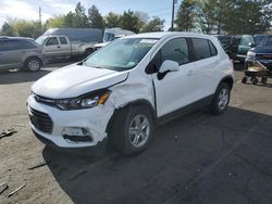 Salvage cars for sale from Copart Denver, CO: 2020 Chevrolet Trax LS