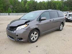 Salvage cars for sale from Copart Gainesville, GA: 2013 Toyota Sienna LE