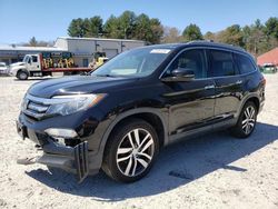 Vehiculos salvage en venta de Copart Mendon, MA: 2017 Honda Pilot Touring