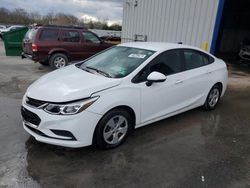 Salvage cars for sale from Copart Glassboro, NJ: 2016 Chevrolet Cruze LS