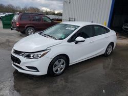 Chevrolet salvage cars for sale: 2016 Chevrolet Cruze LS