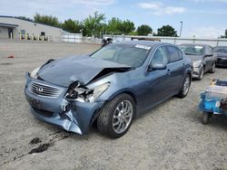 Salvage cars for sale at Sacramento, CA auction: 2008 Infiniti G35