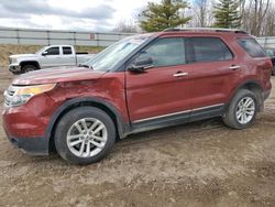 Salvage cars for sale at Davison, MI auction: 2014 Ford Explorer XLT