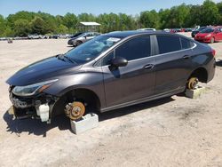Salvage cars for sale from Copart Charles City, VA: 2017 Chevrolet Cruze LT