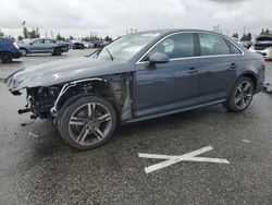 Salvage cars for sale from Copart Rancho Cucamonga, CA: 2017 Audi A4 Ultra Premium Plus