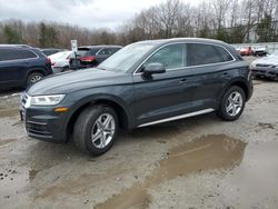 Salvage cars for sale at North Billerica, MA auction: 2018 Audi Q5 Premium Plus