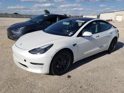 Salvage cars for sale at San Antonio, TX auction: 2021 Tesla Model 3