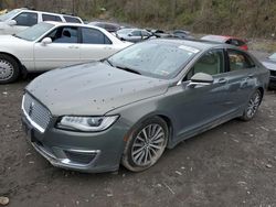 Salvage cars for sale at Marlboro, NY auction: 2017 Lincoln MKZ Select