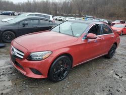 Salvage cars for sale at Marlboro, NY auction: 2021 Mercedes-Benz C 300 4matic