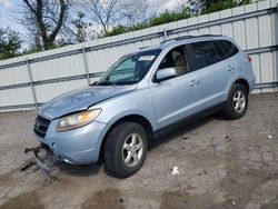 Salvage cars for sale from Copart West Mifflin, PA: 2007 Hyundai Santa FE GLS